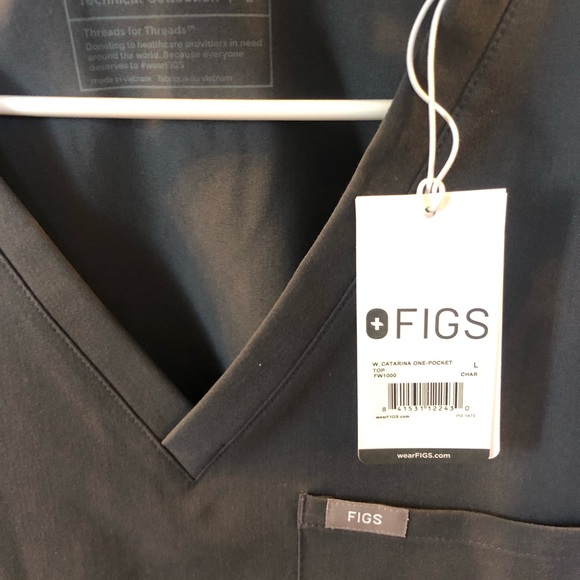 COPY - FIGS Caterina One Pocket Top - Picture 2 of 3